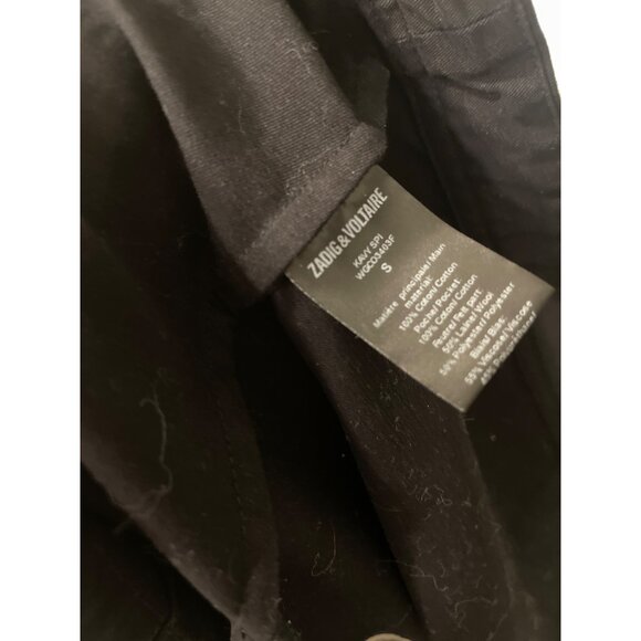 Zadig & Voltaire Embroidered Broken Heart Moto Jacket Small - Picture 6 of 9